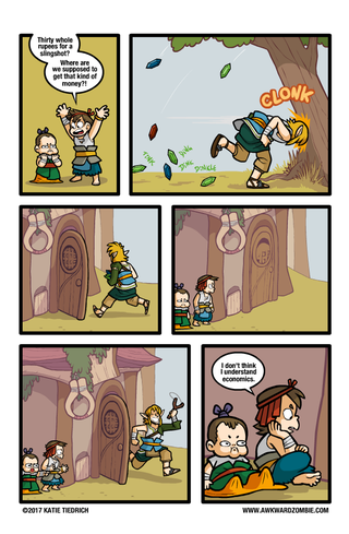 Illustration for article titled Sunday Comics: Zelda Economics